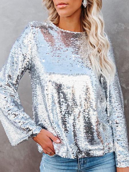 

Gorgeous Glitter Shirts & Tops, Silver, Tops