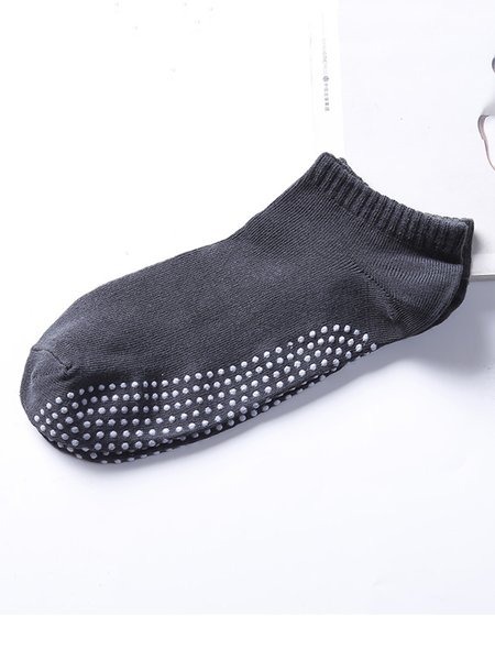 JFN Men's Anti-slip Dispensed Yoga Boat Socks, Gray, Men's Shoes