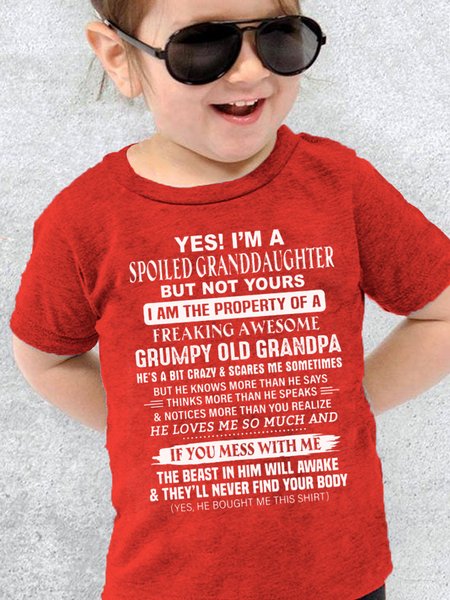 

Funny Kids Cotton T-shirt, Red, kid's T-shirts