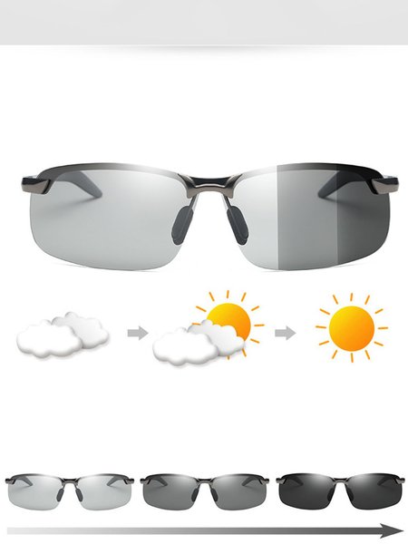 

Men's Color Changing Sunglasses, Gray, Men Sunglasses