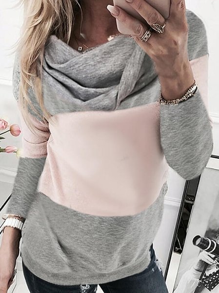

Cotton Blends Casual Shirts & Tops, Gray, Tops