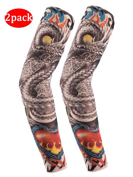 

Men's And Women's Same Style Sun Protection Tattoo Arm Sleeve, Color2, men-acc