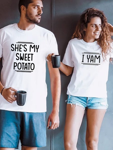 

Funny Couple T-Shirts, White, Couple T-shirts