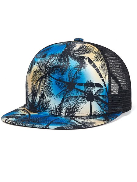 

Men's Coconut Pattern Baseball Cap, Sky blue, Hats