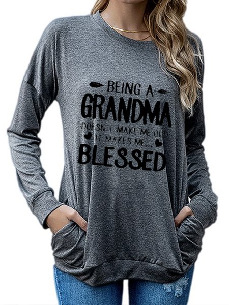 

Polyester Cotton Casual Loosen Sweatshirt, Gray, Hoodies & Sweatshirts