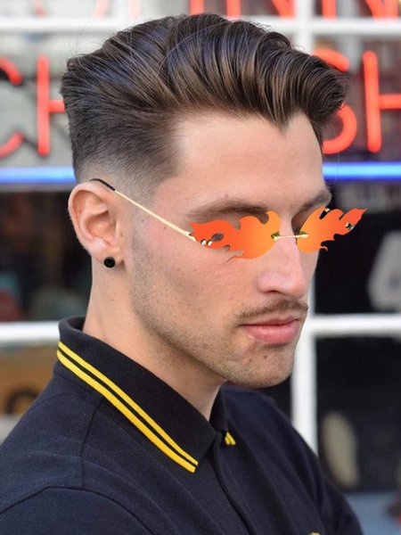 

Men And Women Fashion Flame Sunglasses, Color2, Men Sunglasses
