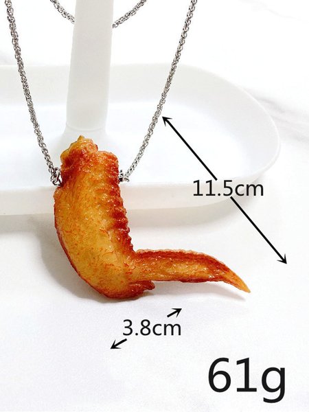 Men and Women Fried Chicken Necklace Necklace, Color4, Men's Accessories
