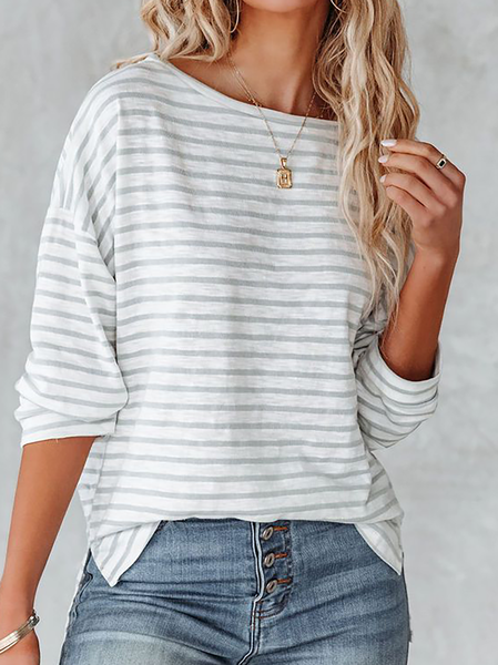 

Plus size Geometric Printed Casual Shirts & Tops, Multicolor, T-Shirts