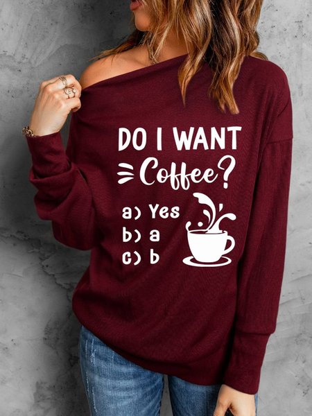 

Regular Fit Round Neck Casual Shirts & Tops, Wine red, Tops