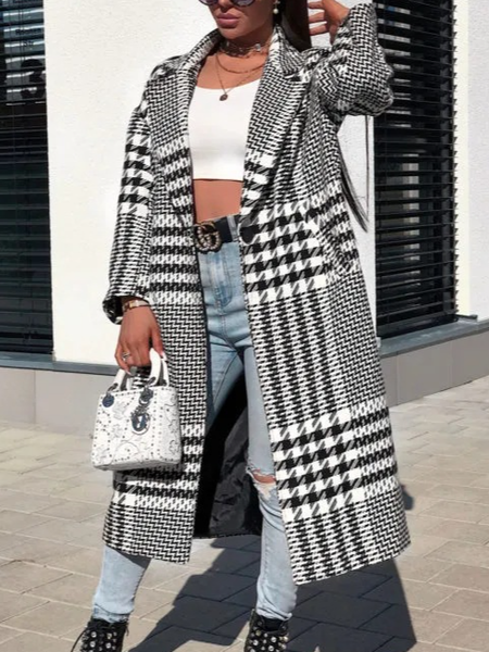 

Checked/Plaid Vintage Outerwear, Black, Coats
