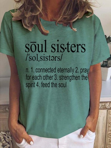 

Soul Sisters Gift for her Casual Shirts & Tops, Lightgreen, Matching Sets