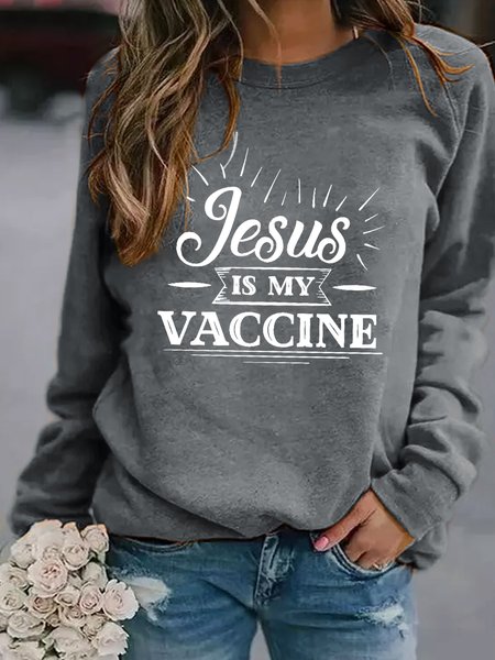 

Jesus Is My Vaccine Women's Sweatshirts, Gray, Hoodies&Sweatshirts
