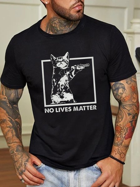 

Living Without An issue letter Culture T-Shirt, Black, T-Shirts
