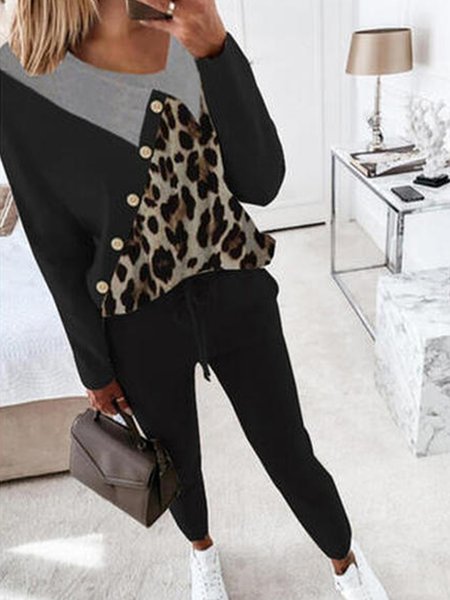 

Casual Ombre Elegant Crew Neck Suits, Multicolor, Suit Set