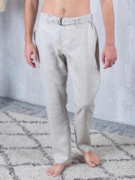 

American leisure Based linen Shorts, As picture, Men's pants