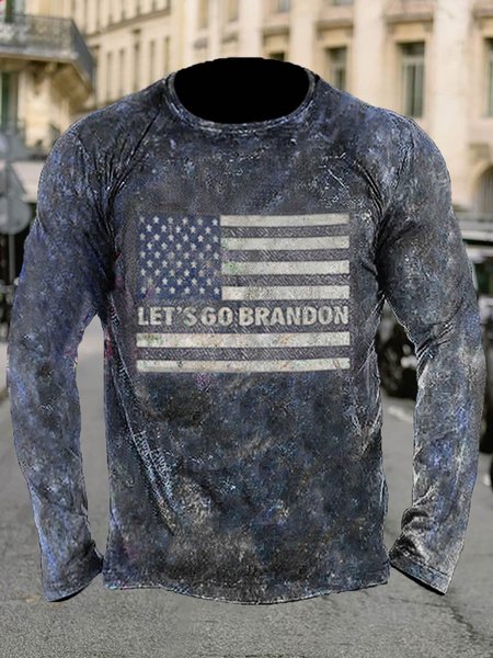 Men's Casual Long-sleeved Tee, T-shirt