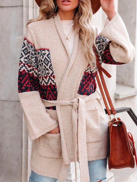 

Yarn/Wool Yarn Casual Loosen Outerwear, As picture, Cardigans