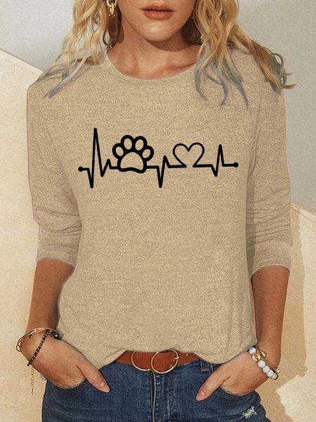 

Paw Heartbeats Women's Sweatshirts, Khaki, Hoodies&Sweatshirts