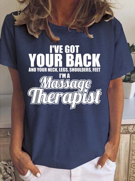 

Massage Therapist Got Your Back Women's T-shirt, Deep blue, T-shirts