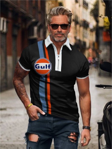 

Men's Striped Billiard Shirt POLO, Multicolor, Men's t-shirts