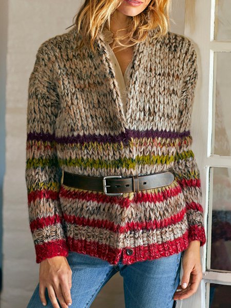 

Yarn/Wool Yarn Loosen Sweater, Multicolor, Knitwear & Sweaters