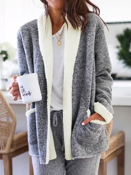 

Simple Outerwear, Gray, Outerwear