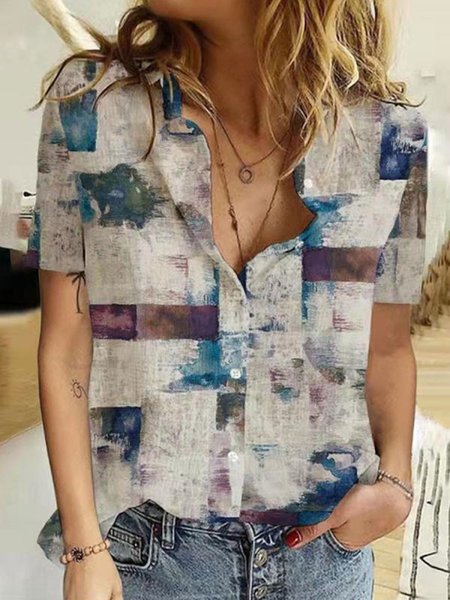 Regular Fit Casual Shirts & Tops, Blue, Shirts & Blouses