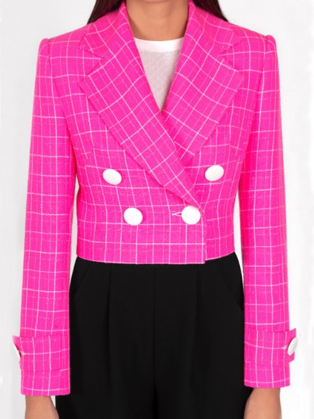 

Daily Grid Regular Fit Elegant Outerwear, Rose red, Blazers