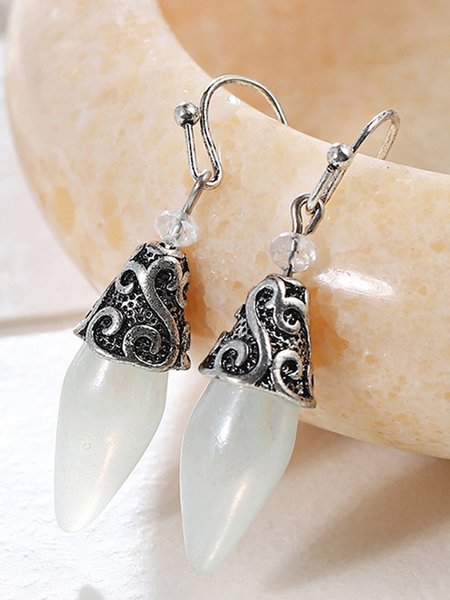 

Vintage Moonstone Earrings, Silver, Earrings