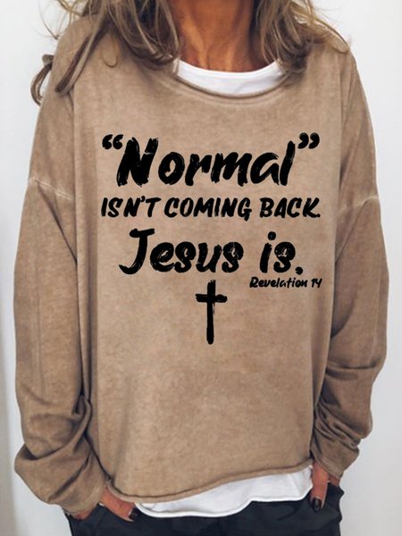 

Normal Isn't Coming Back Women's Sweatshirt, Light brown, Hoodies&Sweatshirts