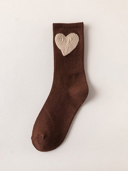 Heart Socks, Coffee, Socks