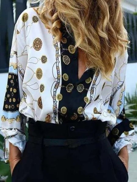 

Loosen Tribal boho Shirts & Tops, Black-white, Tops