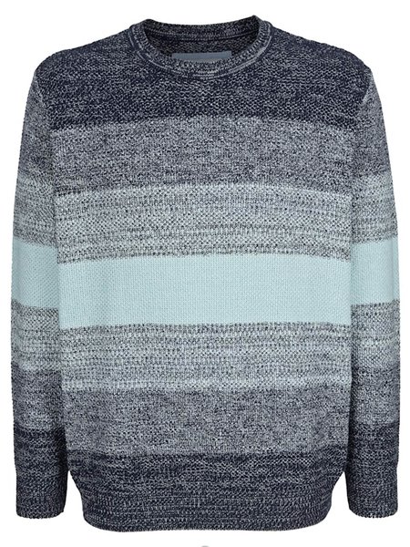 

Men's Color Striped Pattern Sweater, As picture, Sweater