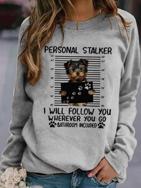 

Personal Stalker Cotton Blends Sweatshirt, Gray, Sweatshirts & Hoodies