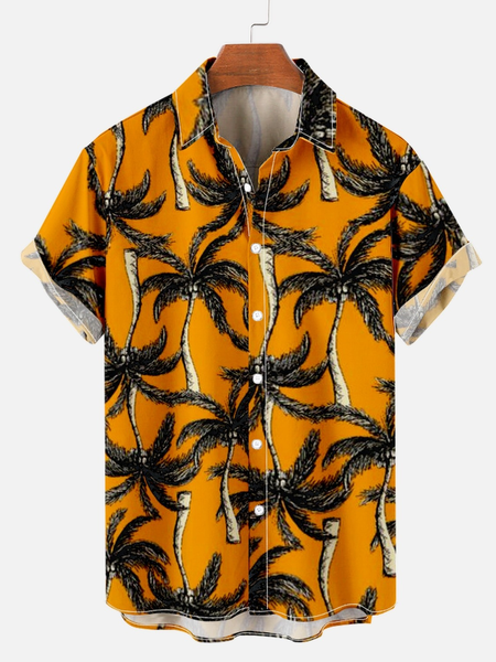 

Casual Shirt Collar Short sleeve shirt, As picture, Short Sleeves Shirts