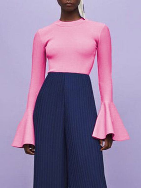 

Casual Solid Shirts & Tops, Pink, Tops