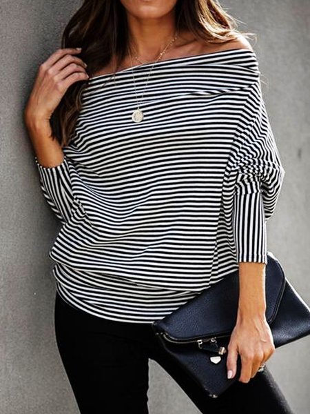 

Long Sleeve Striped Casual Shirts & Tops, Stripe, T-Shirts