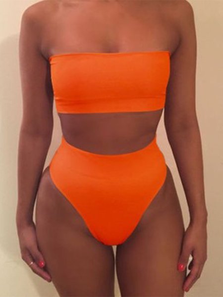 

Sports Chest Wrap Suit Plus Size, Orange, Bra&Bra Sets