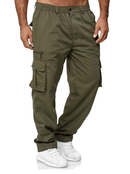 

Casual Solid Cargo Casual Casual Casual Pants, Army green, Men's pants
