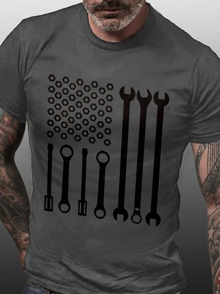 

Mechanic Gift for Mechanic Short Sleeve Crew Neck Short sleeve T-shirt, Deep gray, T-shirts