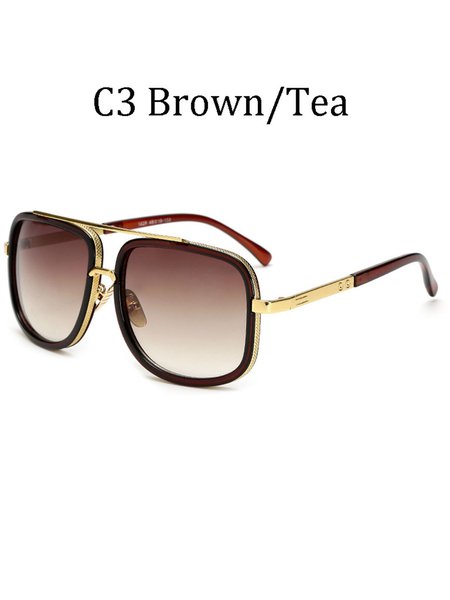 

Men's Retro Metal Sunglasses, Color2, Accessories