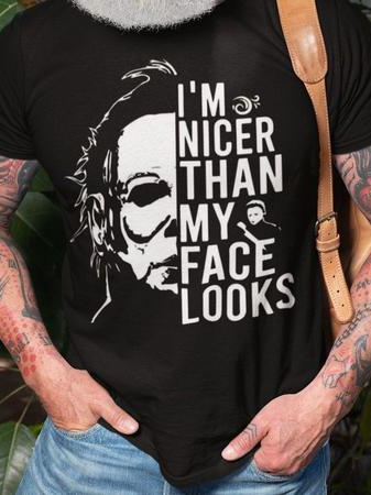 

Casual 3d digital text print T-shirt, T-shirt
