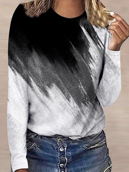 

Cotton Blends Ombre Shirts & Tops, Multicolor, Long sleeve tops