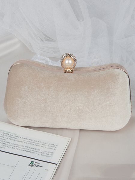 

Velvet Foil Vintage Party Dinner Clutch, Apricot, Clutches