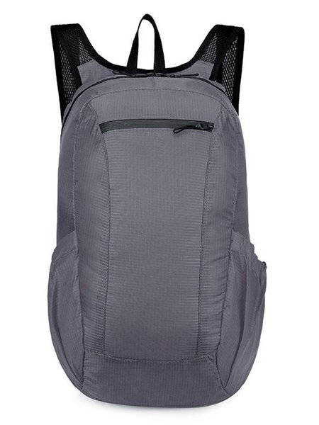men's Folding Outdoor Backpack, Gray, Accessories