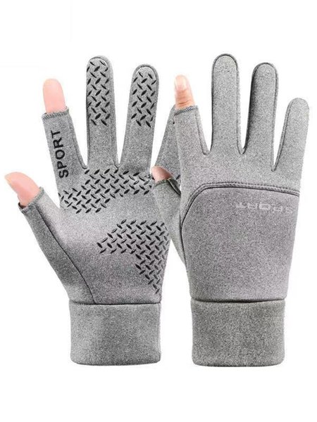 Men's Outdoor Protective Gloves, Gray, Men's Accessories