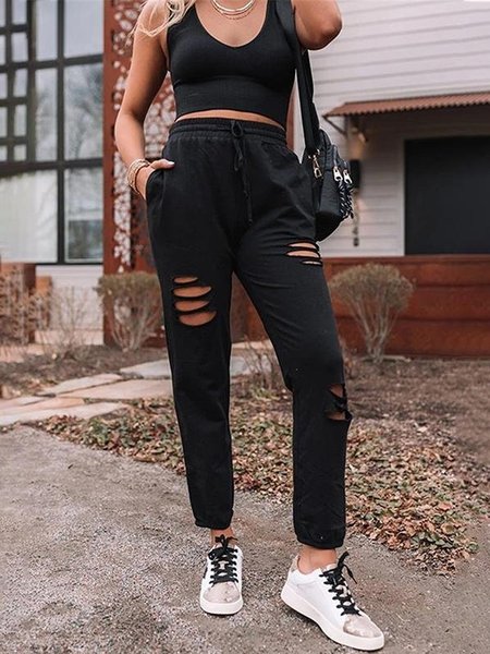 

Digging Design New Designer Comfortable Women's Sweatpants Trousers, Black, Pants