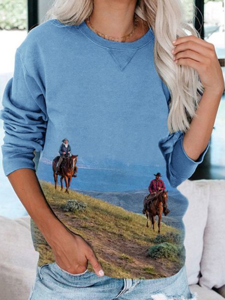 

Western Denim Style New Designer Comfort Ladies Loose Sweater Tops, Multicolor, Sweatshirts & Hoodies