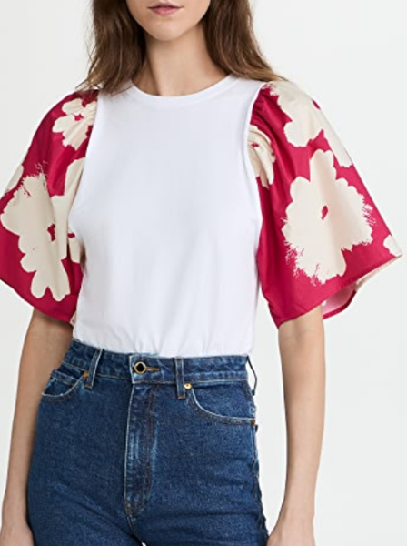 

Loosen Sweet Crew Neck Shirts & Tops, White, T-Shirts