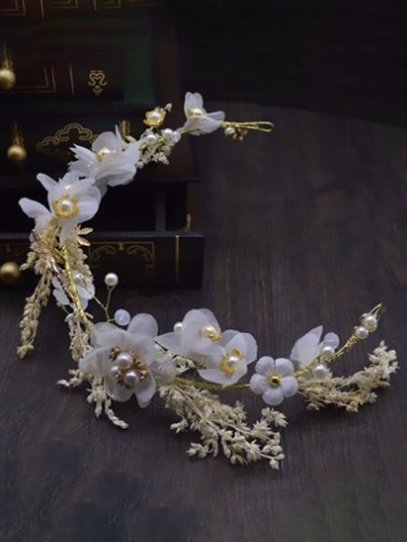 

Forest Bridal Wedding Flower Headband Headdress, As picture, Headdress